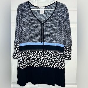 VTG Zoe Women’s top - Blue/White/Black - Size XL